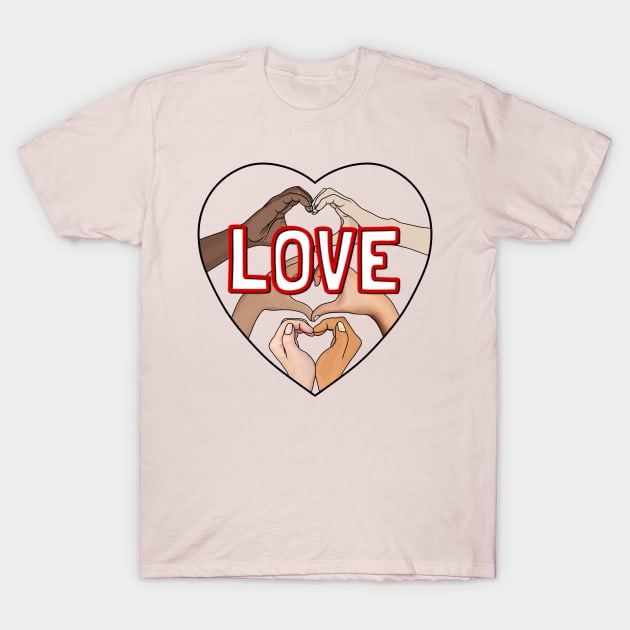 Culture of love V9 T-Shirt by FrogJam on toast